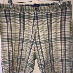 Pendleton madras plaid flat front shorts sz 36 EUC